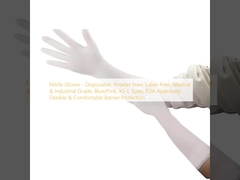 Guanti in nitrile - Monouso, senza polvere, senza lattice, per uso medico e industriale, blu/rosa, taglie XS-L, approvati dalla FDA, protezione barriera flessibile e confortevole